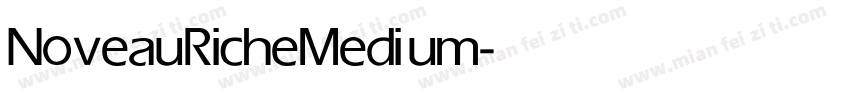 Noveau Riche Medium字体转换